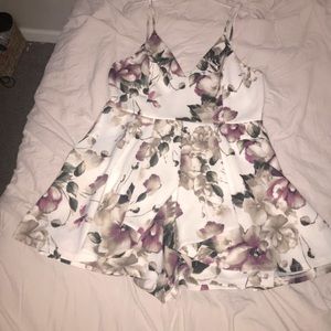 Floral fashion nova romper
